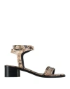 Zadig & Voltaire Woman Sandals Beige Size 7 Leather In Beige