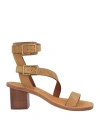 Zadig & Voltaire Cecilia Caprese Ankle Cuff Sandal In Beige