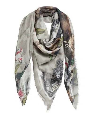Zadig & Voltaire Woman Scarf Grey Size - Modal In Grey