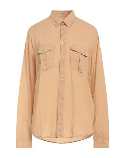 Zadig & Voltaire Woman Shirt Camel Size M Cotton In Beige