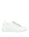 Shop Zadig & Voltaire Woman Sneakers White Size 8 Leather