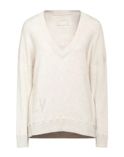 Zadig & Voltaire Woman Sweater Beige Size M Cotton