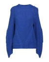 Zadig & Voltaire Woman Sweater Bright Blue Size S Wool, Polyamide, Cashmere In Blue