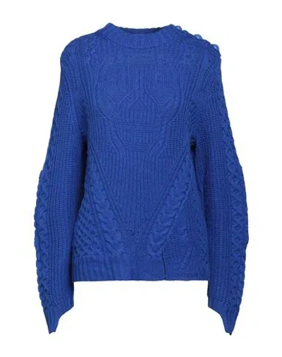 Zadig & Voltaire Woman Sweater Bright Blue Size S Wool, Polyamide, Cashmere