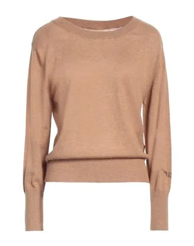 Zadig & Voltaire Woman Sweater Camel Size S Cashmere In Beige