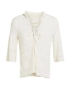 Zadig & Voltaire Woman Sweater Cream Size M Cotton In White