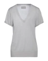 Zadig & Voltaire Woman Sweater Light Grey Size L Lyocell, Merino Wool In Grey