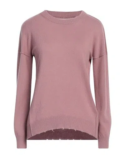 Zadig & Voltaire Woman Sweater Mauve Size L Cashmere, Shearling In Purple