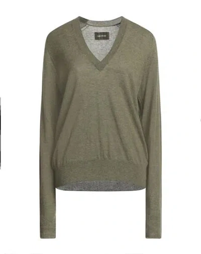 Zadig & Voltaire Woman Sweater Military Green Size L Cashmere