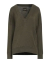 Zadig & Voltaire Woman Sweater Military Green Size L Cotton In Green