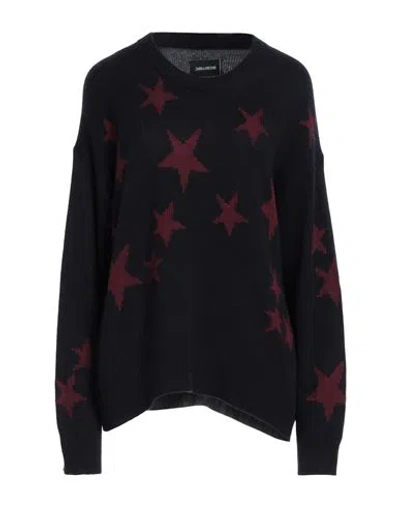 Zadig & Voltaire Woman Sweater Navy Size M Cashmere In Navy Blue
