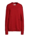 Zadig & Voltaire Man Sweater Red Size Xl Cashmere, Merino Wool In Red