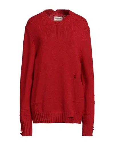 Zadig & Voltaire Man Sweater Red Size Xl Cashmere, Merino Wool