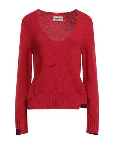 Zadig & Voltaire Woman Sweater Red Size M Cashmere, Merino Wool