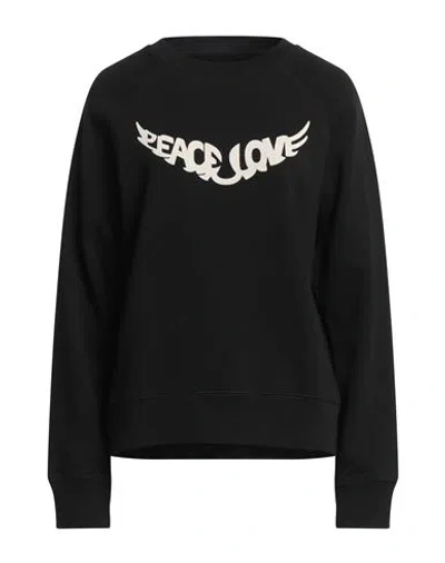 Zadig & Voltaire Woman Sweatshirt Black Size Xs Organic Cotton