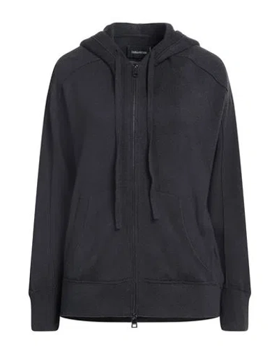 Zadig & Voltaire Woman Sweatshirt Charcoal Size L Cotton In Grey