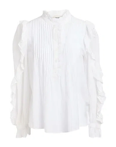 ZADIG & VOLTAIRE ZADIG & VOLTAIRE WOMAN TOP WHITE SIZE M COTTON, VISCOSE
