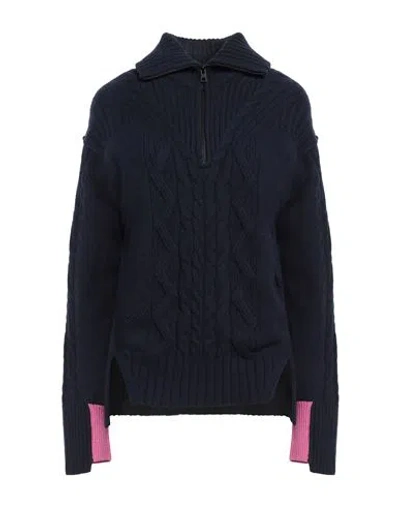 Zadig & Voltaire Woman Turtleneck Midnight Blue Size Xs/s Wool, Cashmere