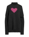 Zadig & Voltaire Alma We Heart Turtleneck Merino Wool Sweater In Grey