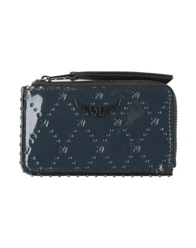 Zadig & Voltaire Woman Wallet Midnight Blue Size - Leather
