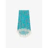 Zadig & Voltaire Joslin Chaines Skirt In Aqua