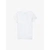 Zadig & Voltaire Womens Love Regular-fit Button-neck Cotton T-shirt In Blanc