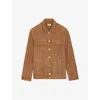 Zadig & Voltaire Womens Cognac Kuba Flap-pocket Suede Jacket In Cognac
