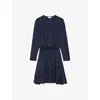 Zadig & Voltaire Rogers Jac Leo Minidress In Encre
