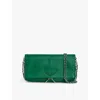 Zadig & Voltaire Rock Leather Clutch Bag In Epic