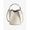 Zadig & Voltaire Womens Flash Borderline Leather Bucket Bag In Flash