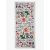 Zadig & Voltaire Womens Flash Delta Graphic-print Cotton Scarf In Flash