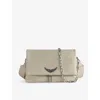 Zadig & Voltaire Womens Flash Rocky Swing Your Wings Leather Clutch Bag