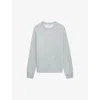 Zadig & Voltaire Womens Gris Chine Clair Upper Diamante-embellished Wings Cotton-blend Sweatshirt In Gris Chine Clair