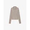 ZADIG & VOLTAIRE WOMENS ZADIG&VOLTAIRE MARLY BUTTON-NECK LONG-SLEEVE CASHMERE JUMPER