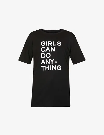 Zadig & Voltaire Womens Noir Bella Cotton-jersey T-shirt