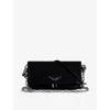 Zadig & Voltaire Zadig&voltaire Womens Noir Rock Nano Eternal Leather Clutch Bag In Noir