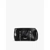 Zadig & Voltaire Womens Noir Sunny Mood Stud-embellished Leather Shoulder Bag