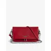 Zadig & Voltaire Zadig&voltaire Womens Power Rock Nano Eternal Leather Clutch Bag In Grey