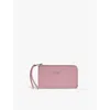 Zadig & Voltaire Womens Pretty Zv Logo-plaque Leather Cardholder