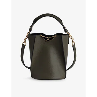 Zadig & Voltaire Womens Record Borderline Leather Bucket Bag In Record