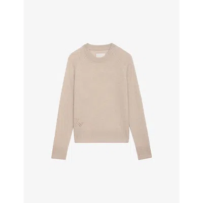 ZADIG & VOLTAIRE ZADIG&VOLTAIRE WOMENS SCOUT SOURCY ROUND-NECK LONG-SLEEVE CASHMERE JUMPER