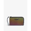 Zadig & Voltaire Zv Iridescent-effect Wallet In Rainbow