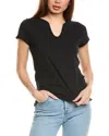 Zadig & Voltaire Celsy Cashmere Henley T-shirt In Black