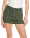 Zadig & Voltaire Sei Twill Mini Shorts In Green