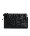 Zadig & Voltaire Zippered Clutch In Black