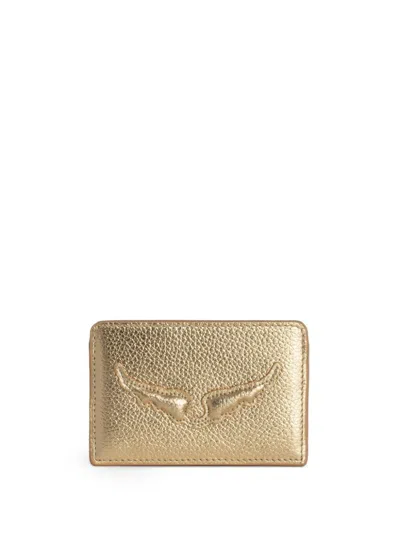 Zadig & Voltaire Zv Pass Card Holder In 金色