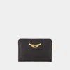 Zadig & Voltaire Pochette Zv Pass -  - Cuir - Noir In Black