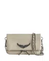 Zadig & Voltaire Zv Rock Nano Leather Swing Bag In Flash