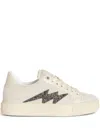 Zadig & Voltaire Zv1747 La Flash Low-top Platform Sneakers In Neutrals