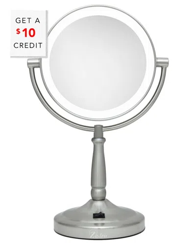 Zadro 10x/1x Cordless Dual-sided Led Lighted Vanity Mirror With $10 Credit In Neutral